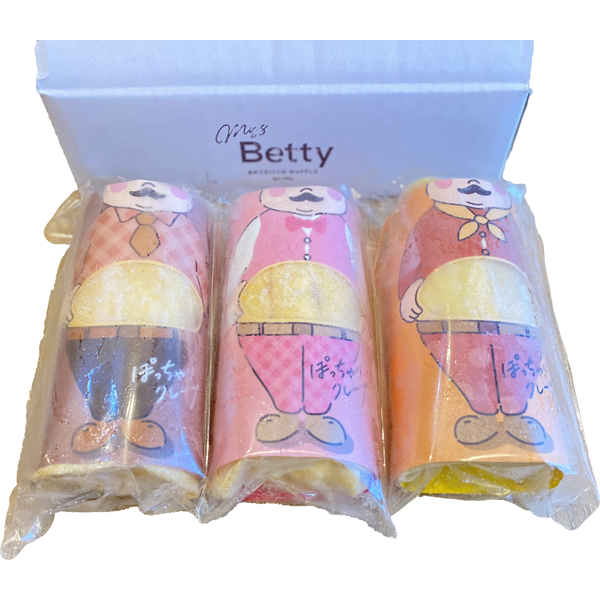 ミスベティー　ぽっちゃりクレープ３個セット