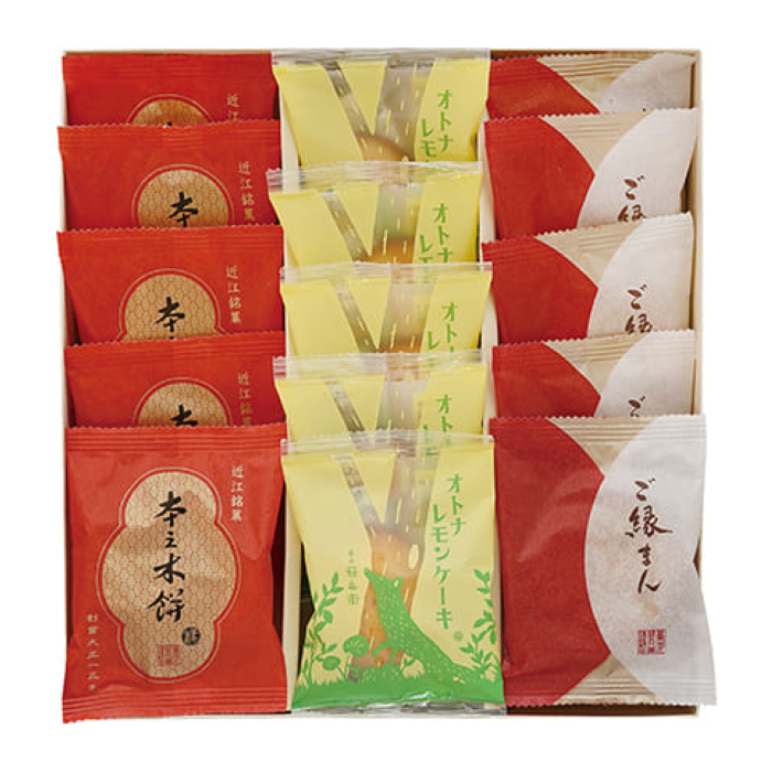 菓匠禄兵衛　本之木餅、オトナレモンケーキ、ご縁まん詰合せ　HMLG
