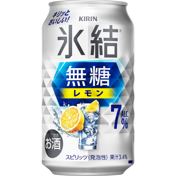 キリンビール　氷結無糖　レモン　ＡＬＣ．７％　350ｍｌ×24本