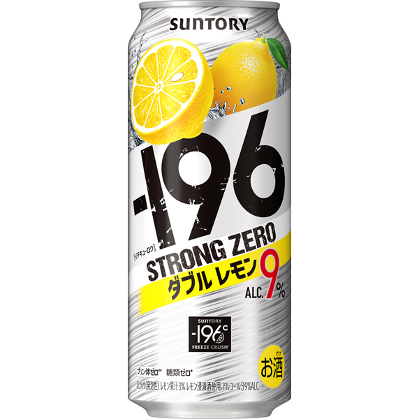 サントリー　ー１９６℃ストロングゼロ　ダブルレモン　５００ｍｌ×２４本