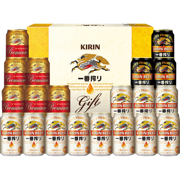 キリン　一番搾り3種飲みくらべセット　プレミアム・黒ビール入りK-IPF5