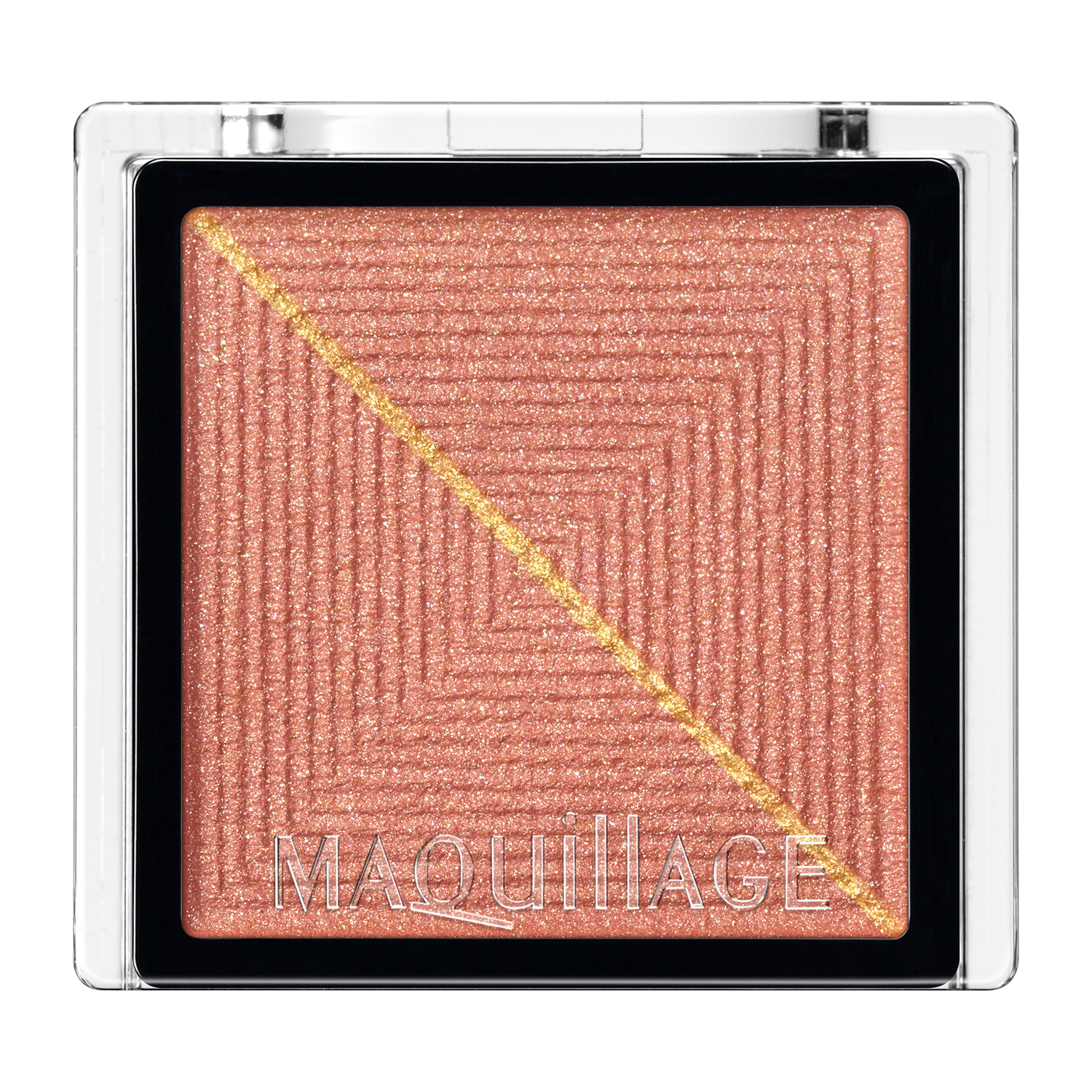 マキアージュカスタマイズアイカラー　シングル　なめらかクリアカラー　PK374　ピーチシュシュ（パール）