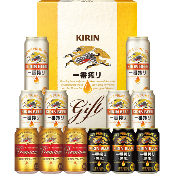 キリン 一番搾り3種飲みくらべセット プレミアム・黒ビール入りK-IPF3 / 平和堂インターネットショップ