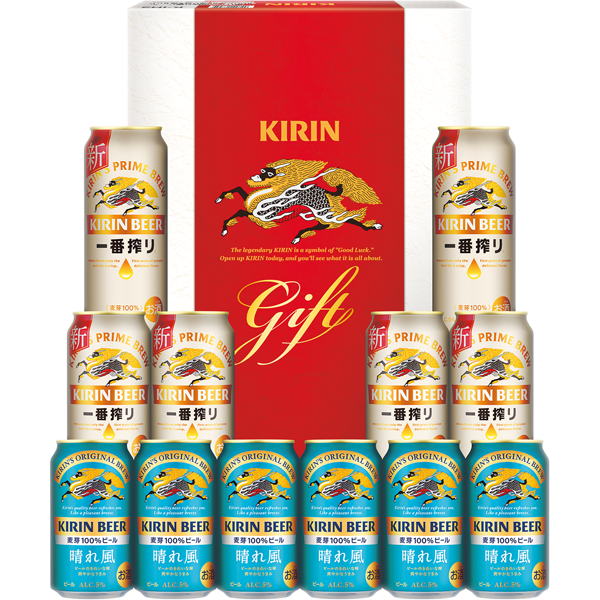 キリン　一番搾り生ビール・キリンビール晴れ風2種セット　K-IH3