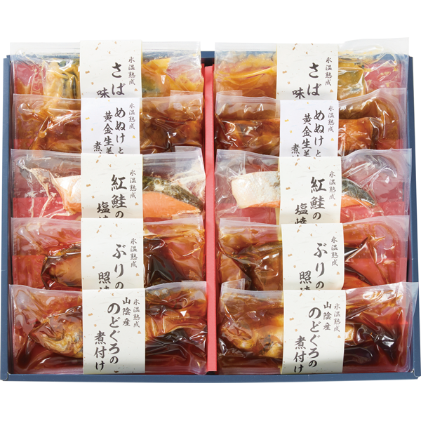 ダイマツ　氷温熟成　お魚惣菜詰合せ（華）　5種10切　NYG-10