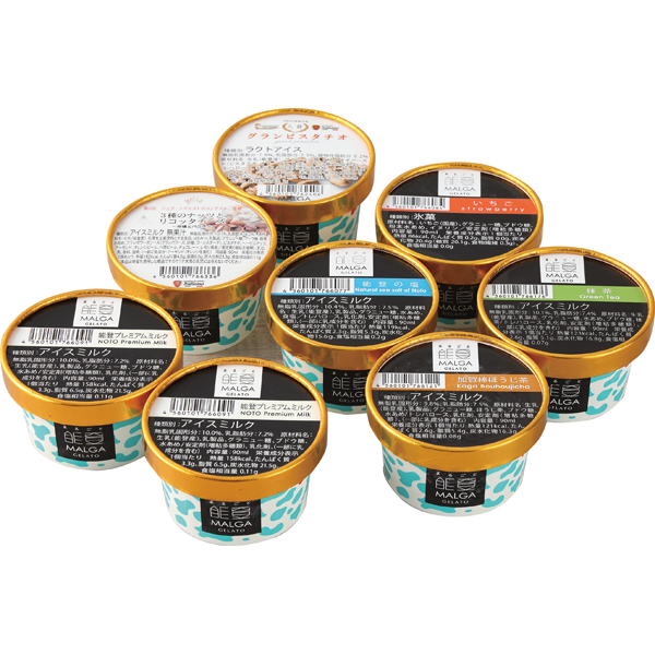 マルガージェラート　受賞・まるごと能登ジェラート　90ml×8