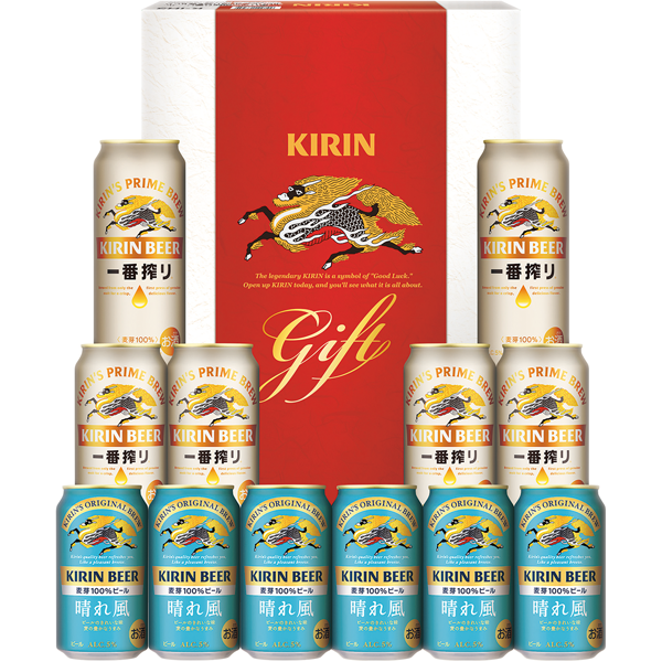 キリン　一番搾り生ビール・キリンビール晴れ風2種セット　K-IH3