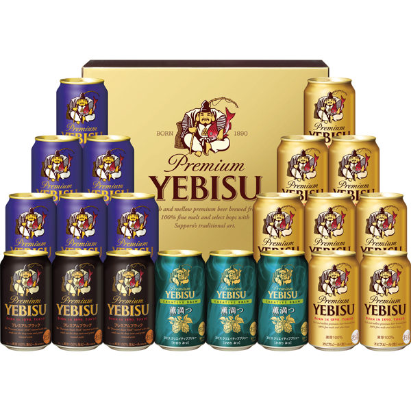 サッポロビール　ヱビス4種の味わいセット　YUF5DT