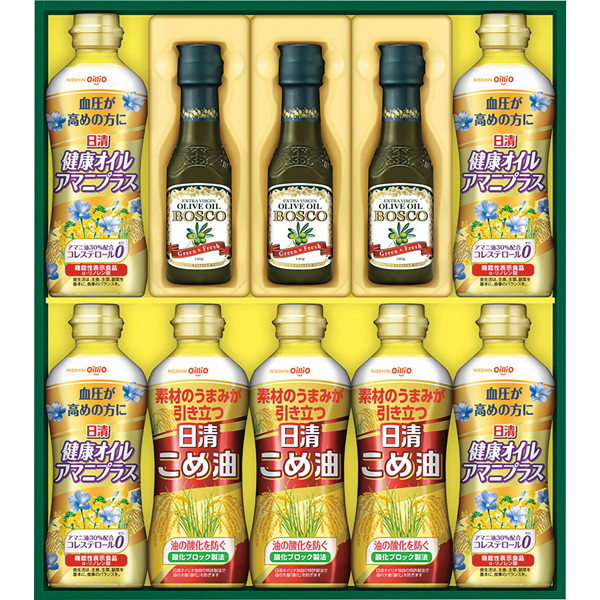 日清オイリオ　ボスコオリーブオイル&バラエティオイルギフト　BM-50A