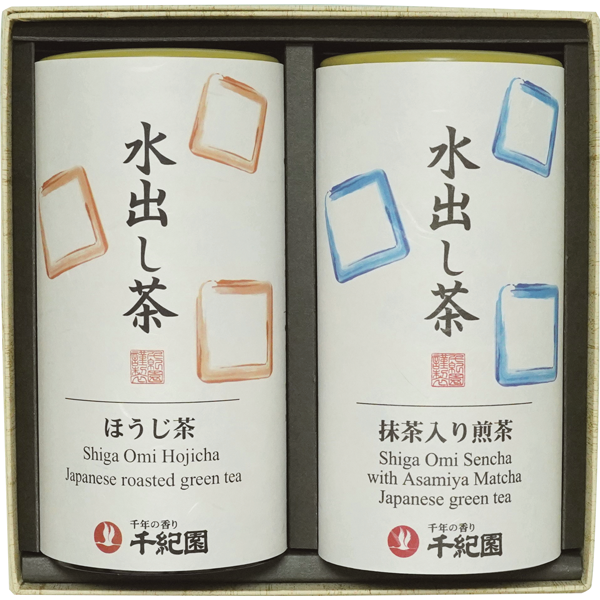 千紀園　水出し煎茶と水出しほうじ茶ティーバッグセット　20025