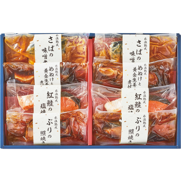 ダイマツ　氷温熟成 焼魚・煮魚詰合せ（縁）4種8切　NYG-8