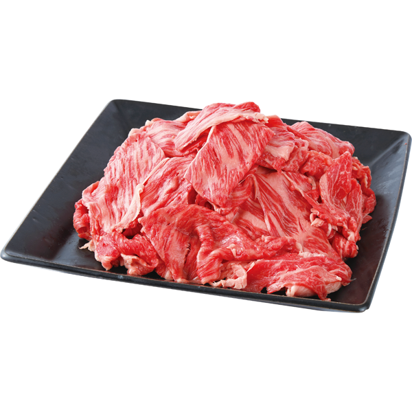 国産　あじわい牛切り落とし（交雑種）　BE-AGK