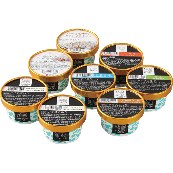 マルガージェラート　受賞・まるごと能登ジェラート　90ml×8