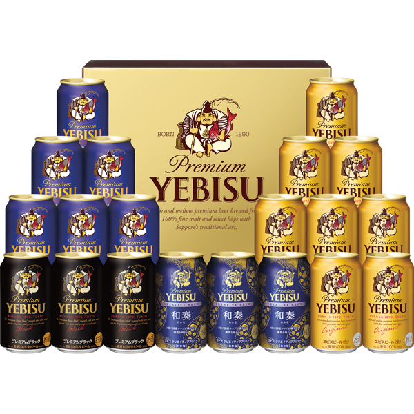 サッポロビール　ヱビス4種の味わいセット　YNF5DT