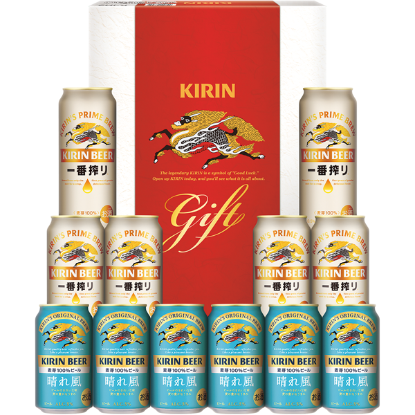 キリン　一番搾り生ビール・キリンビール 晴れ風2種セット　K-IH3