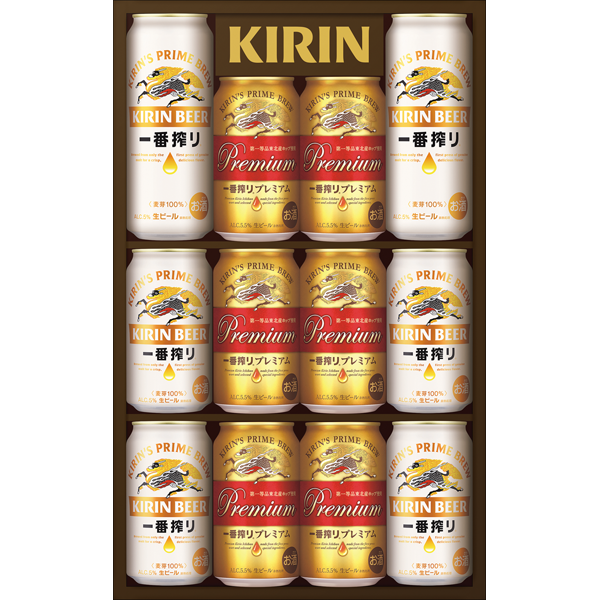 キリン　一番搾り生ビール・一番搾り プレミアム飲みくらべセット　K-NIP3