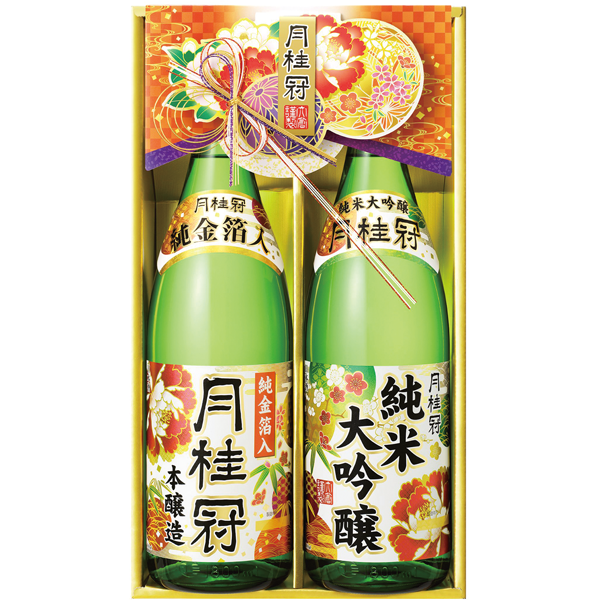 月桂冠　純米大吟醸・本醸造純金箔入セット　JDK-G