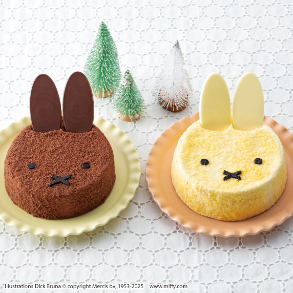 〈ミッフィー＆メラニー〉チーズとショコラのクリスマスケーキ