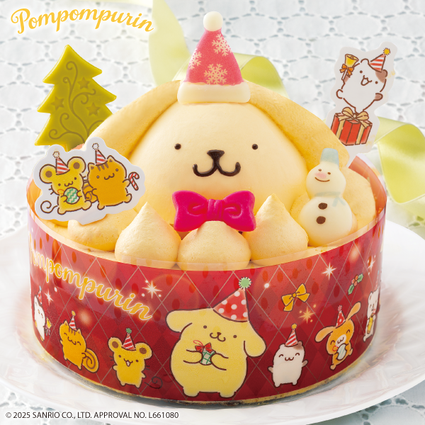 〈ポムポムプリン〉聖夜のカスタードクリームケーキプリン風味
