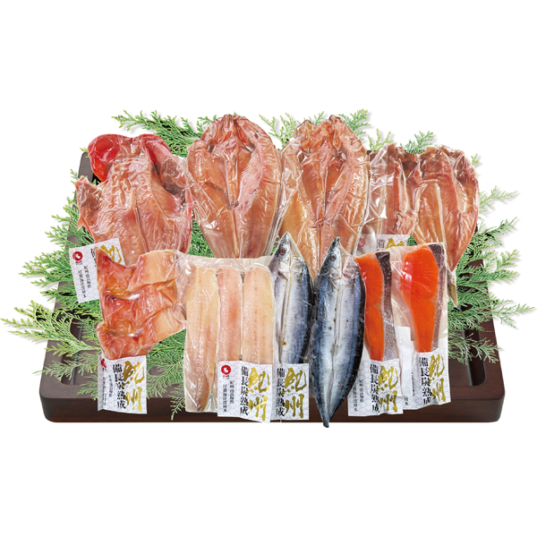 紀州高下水産　紀州備長炭干干物詰合せ　7種