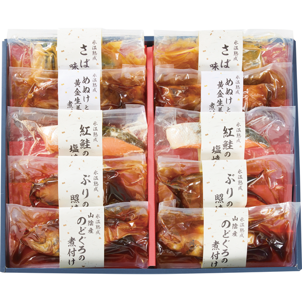 ダイマツ　氷温熟成 お魚惣菜詰合せ（華） 5種10切　NYG-10