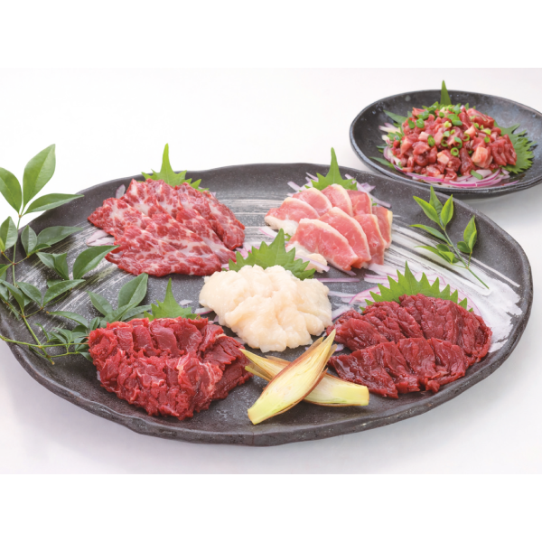 九州食肉産業　国産熊本桜馬刺し スライス馬刺しセット