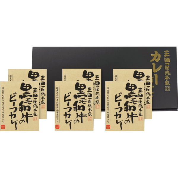 アイキューファームズ　三田屋総本家 黒毛和牛のビーフカレー6食
