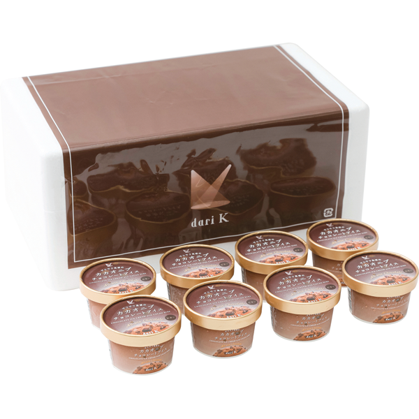 dari K　ザクザク食感のカカオニブチョコレートアイス8個セット