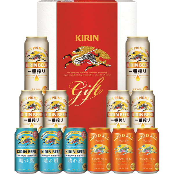 キリン　一番搾り生ビール・キリンビール 晴れ風・キリングッドエール3種セット　K-IHG3