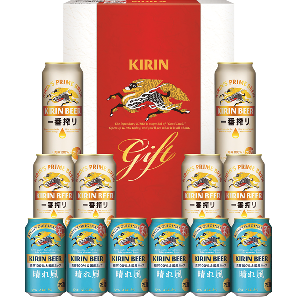 キリン　一番搾り生ビール・キリンビール 晴れ風2種セット　K-IH3