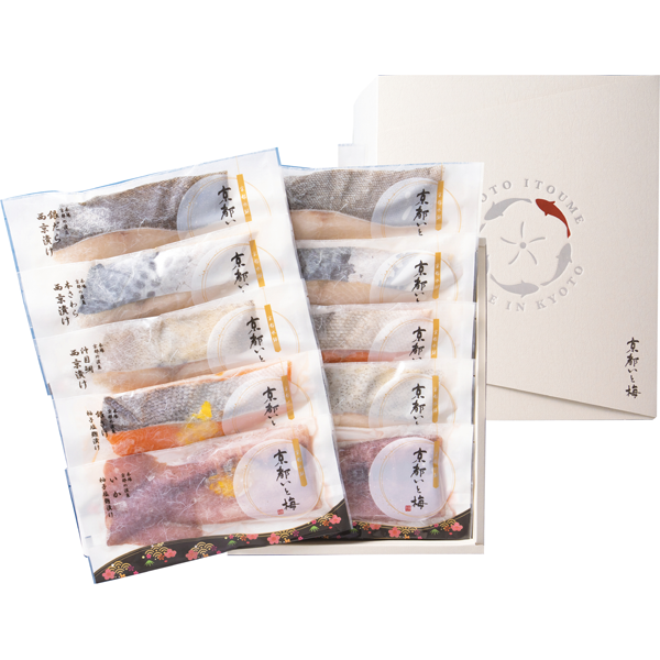 京都いと梅 漬魚詰合せ【絆】 7種10切