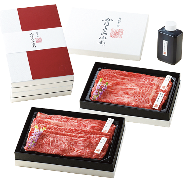 カネ吉山本 近江牛赤身すき焼き4種2段重