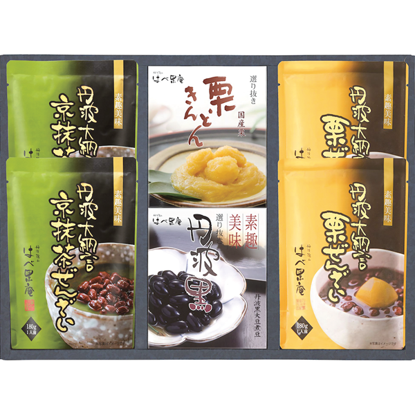 はべ黒庵 丹波黒・栗きんとん・丹波大納言の抹茶と栗ぜんざい MKNS-40