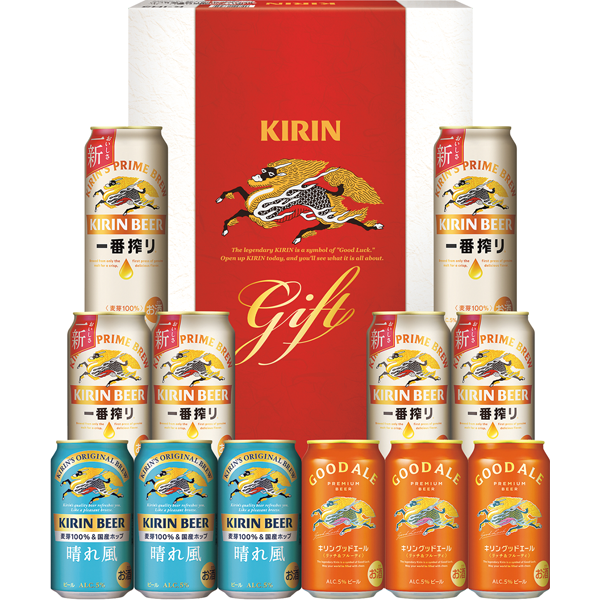 キリン 一番搾り生ビール・キリンビール 晴れ風・キリングッドエール3種セット K-IHG3