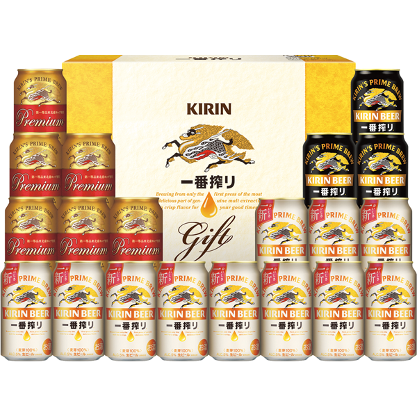 キリン 一番搾り3種飲みくらべセット プレミアム・黒ビール入り K-IPF5