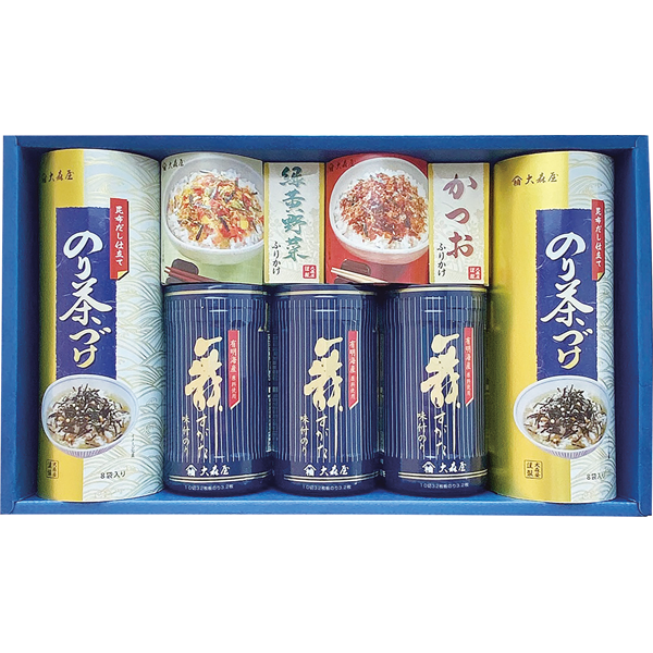大森屋 舞すがた卓上のり・お茶漬・ふりかけ詰合せ NTF-30G