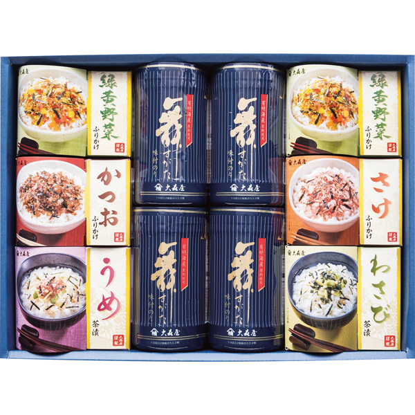 大森屋 舞すがた卓上のり・お茶漬・ふりかけ詰合せ NTF-40G