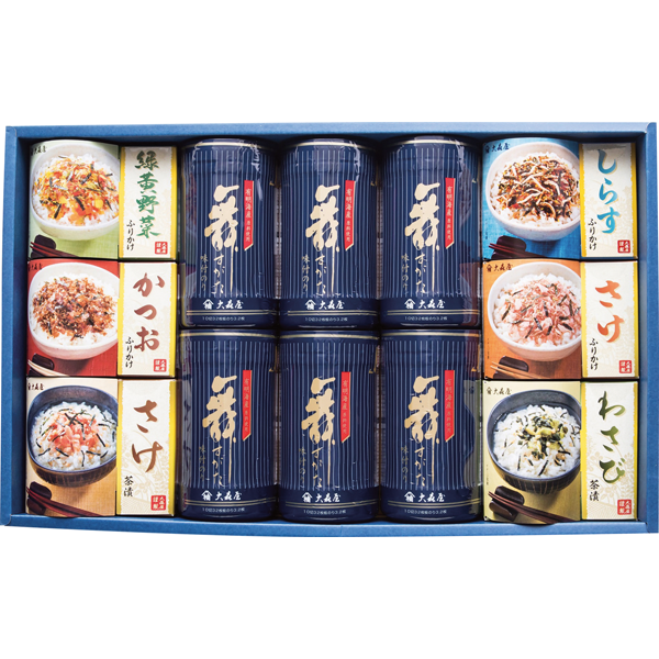 大森屋 舞すがた卓上のり・お茶漬・ふりかけ詰合せ NTF-50G