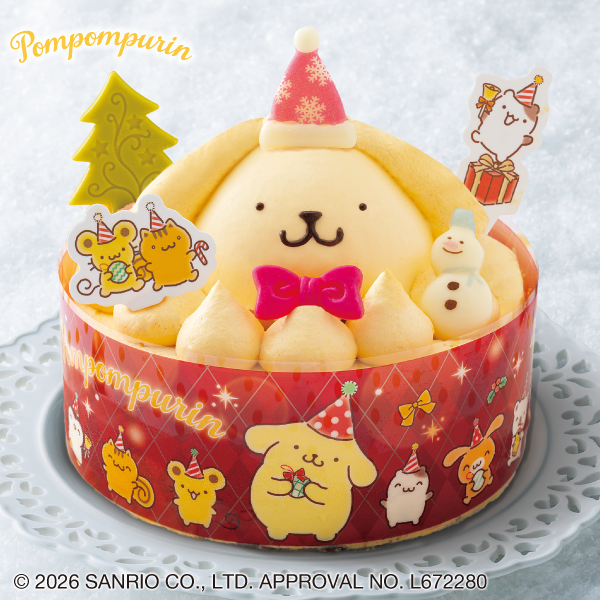 〈ポムポムプリン〉聖夜のカスタードクリームケーキプリン風味