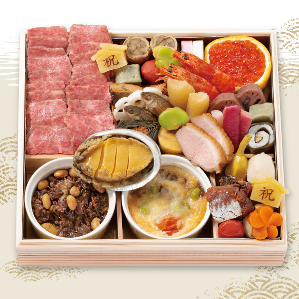 平和堂特命GM西川貴教おすすめ『近江牛がメインの和洋おせち』（一段重）(配達)
