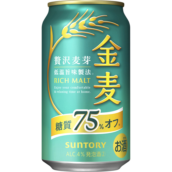 サントリー　金麦糖質７５％オフ　３５０ｍｌ×２４×３ケース
