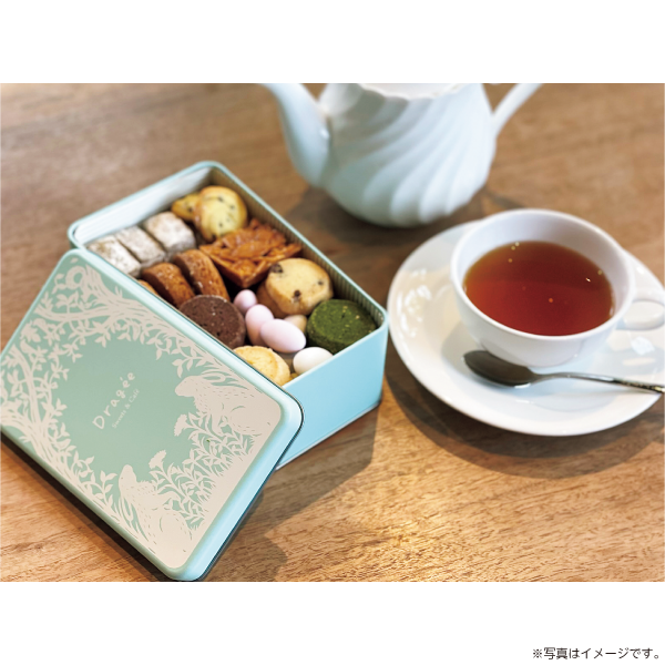 ドラジェ　クッキー缶